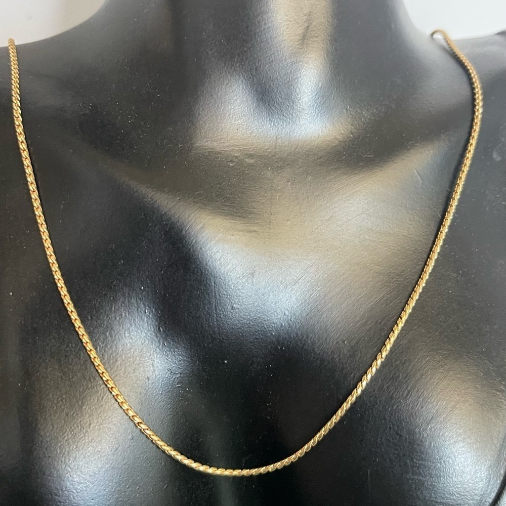 Vintage Avon gold tone minimal necklace chain